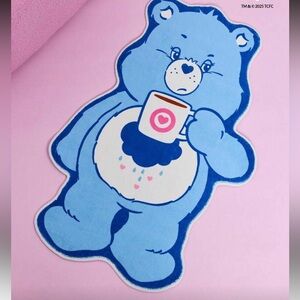 Care Bears Blue Bear Rug with Coffee Cup Design large